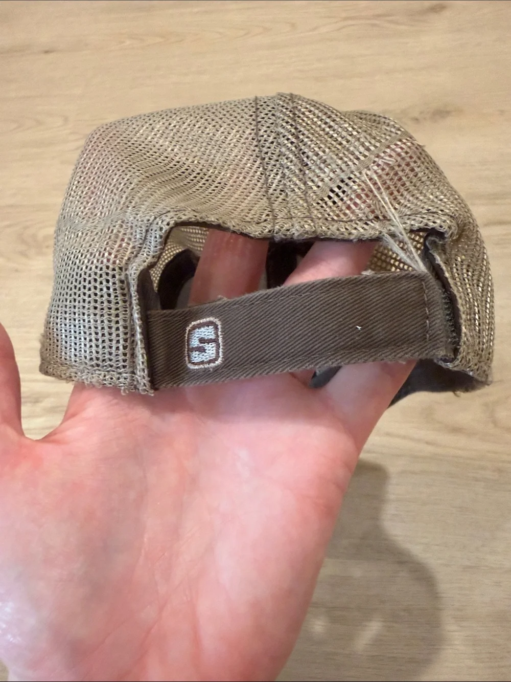 John Deere Brown Mesh-Back Cap with Embroidered Logo